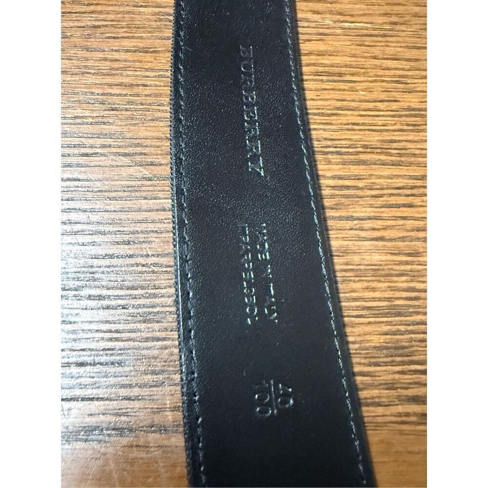 BURBERRY CANVAS/LEATHER BELT (sz 40/100) - Picture 4 of 7